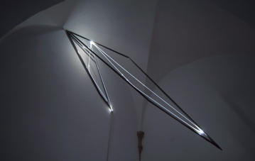 CARLO BERNARDINI, LA LUCE CHE GENERA LO SPAZIO, Particolari della mostra, Delloro Arte Contemporanea, Roma 2009 - 2010.