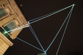 CARLO BERNARDINI, LIGHT CATALYST 2008, Fiber optic installation, feet h 53x71x64; Lissone (MI), Museum of Contemporary Art.