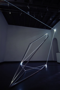 CARLO BERNARDINI, THE LIGHT THAT GENERATES SPACE, Particular of exhibition. Delloro Arte Contemporanea, Rome, 2009 - 2010.