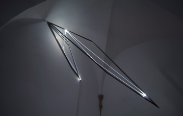 CARLO BERNARDINI, THE LIGHT THAT GENERATES SPACE, Particular of exhibition, Delloro Arte Contemporanea, Rome, 2009 - 2010.