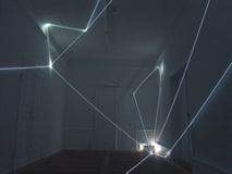CARLO BERNARDINI, LIGHT CATALYST 2008. Installazione in fibre ottiche, mt h 3x6x3. Abtsgmünd-Untergröningen (Stuttgart), Kunstverein KISS Kunst im Schloss Untergröningen Temporares Museum.