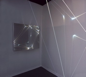 CARLO BERNARDINI, LIGHT CATALYST 2007, Fibre ottiche, superficie OLF, cm h 300x200x200. Artiscope Bruxelles, Artparis, Grand Palais, Paris.