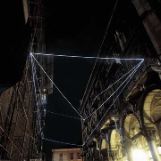 SPAZIO PERMEABILE 2000 Fibre ottiche, mt h 20x40x13, Palazzo della Ragione, Padova.