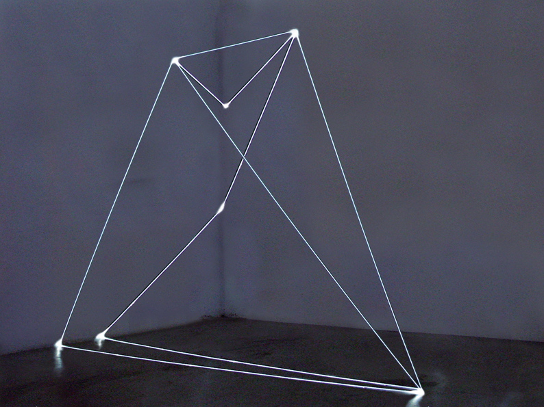 CARLO BERNARDINI, Permeable Space 2002, optic fiber feet h 10,5x14x7, Bangkok, National Gallery of Contemporary Art.