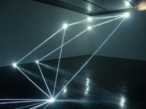 CARLO BERNARDINI, Permeable Space 2004; optic fibres, feet h 12x33x75 (part.), Passo Imperiale Museum, Rio de Janeiro.