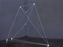 CARLO BERNARDINI, Permeable Space 2002, optic fiber feet h 10,5x14x7, Bangkok, National Gallery of Contemporary Art.