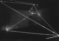CARLO BERNARDINI, Permeable Space 2000, optic fibres, feet h 15x24x24; Art Gallery Silpakorn University, Bangkok.