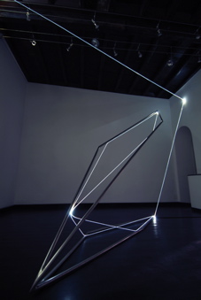 CARLO BERNARDINI, THE LIGHT THAT GENERATES SPACE, Particular of exhibition. Delloro Arte Contemporanea, Rome, 2009 - 2010.