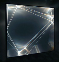 CARLO BERNARDINI, Light Catalyst 2006, optic fibers, Olf surface, alluminium; feet h 3,5x3,3x1.