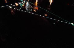 PERMEABLE SPACE 2002 Optic fibers in high water, feet h 5x50x27, Jesolo (VE), Terrazza Mare, Light-Proof